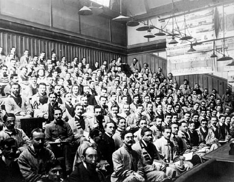 Amphi de l'école Centrale 1910